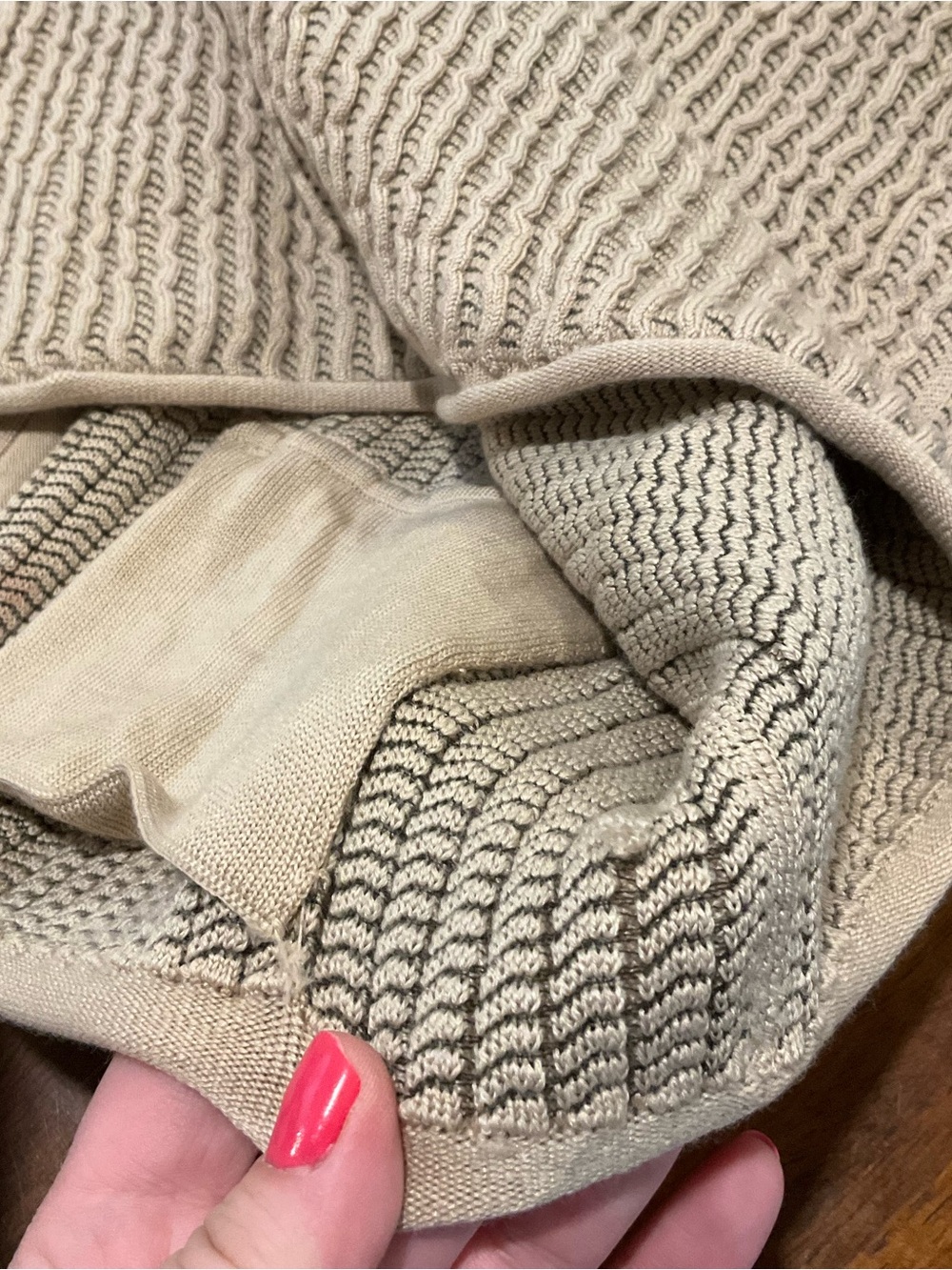 Giorgio Armani Tan Ribbed Sweater - Picture 10 of 14